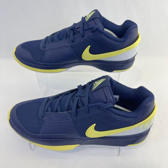 Nike JA 1 'Murray State' Midnight Navy Yellow FQ4796-402 Men's Size 13 - Picture 2 of 9